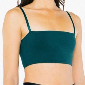 American Apparel super crop spaghetti tank